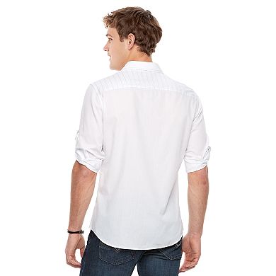 Men's Rock & Republic Button-Front Roll-Tab Shirt
