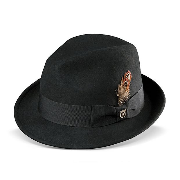 Men s Stacy Adams Wool Felt Pinched Front Fedora