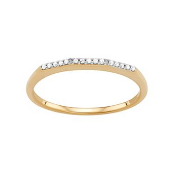 Jewelexcess Sterling Silver Diamond Accent Ring