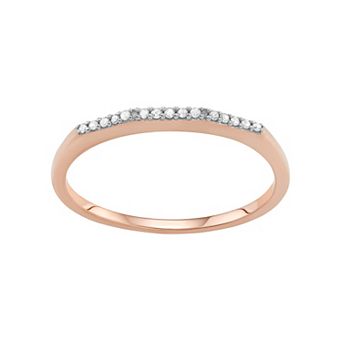 Jewelexcess Sterling Silver Diamond Accent Ring