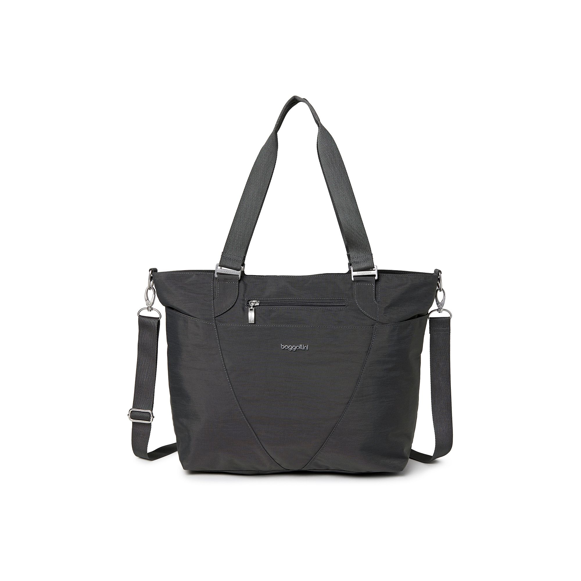 Womens Baggallini Avenue Convertible Tote Bag, Grey