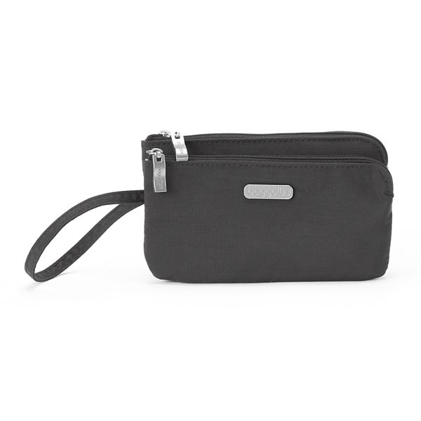 Women's Baggallini RFID Blocking Double Zip Wristlet