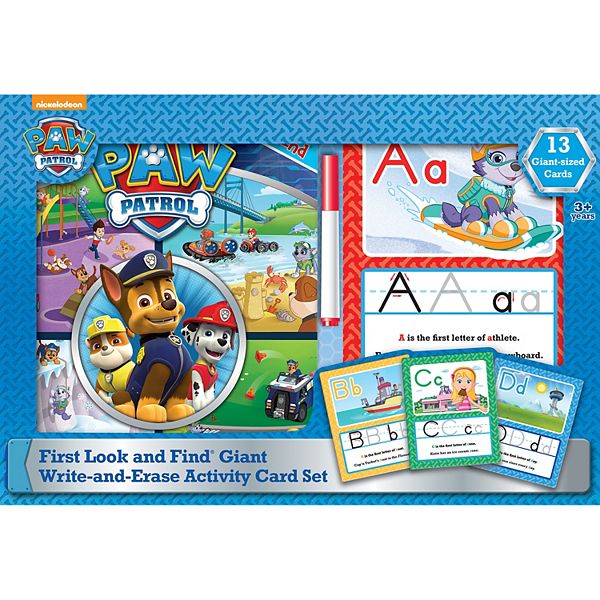 Paw Patrol My First Look And Find & Giant Write And Erase Activity ...