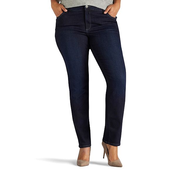 Plus Size Lee Secretly Shapes Regular Fit Straight-Leg Jeans