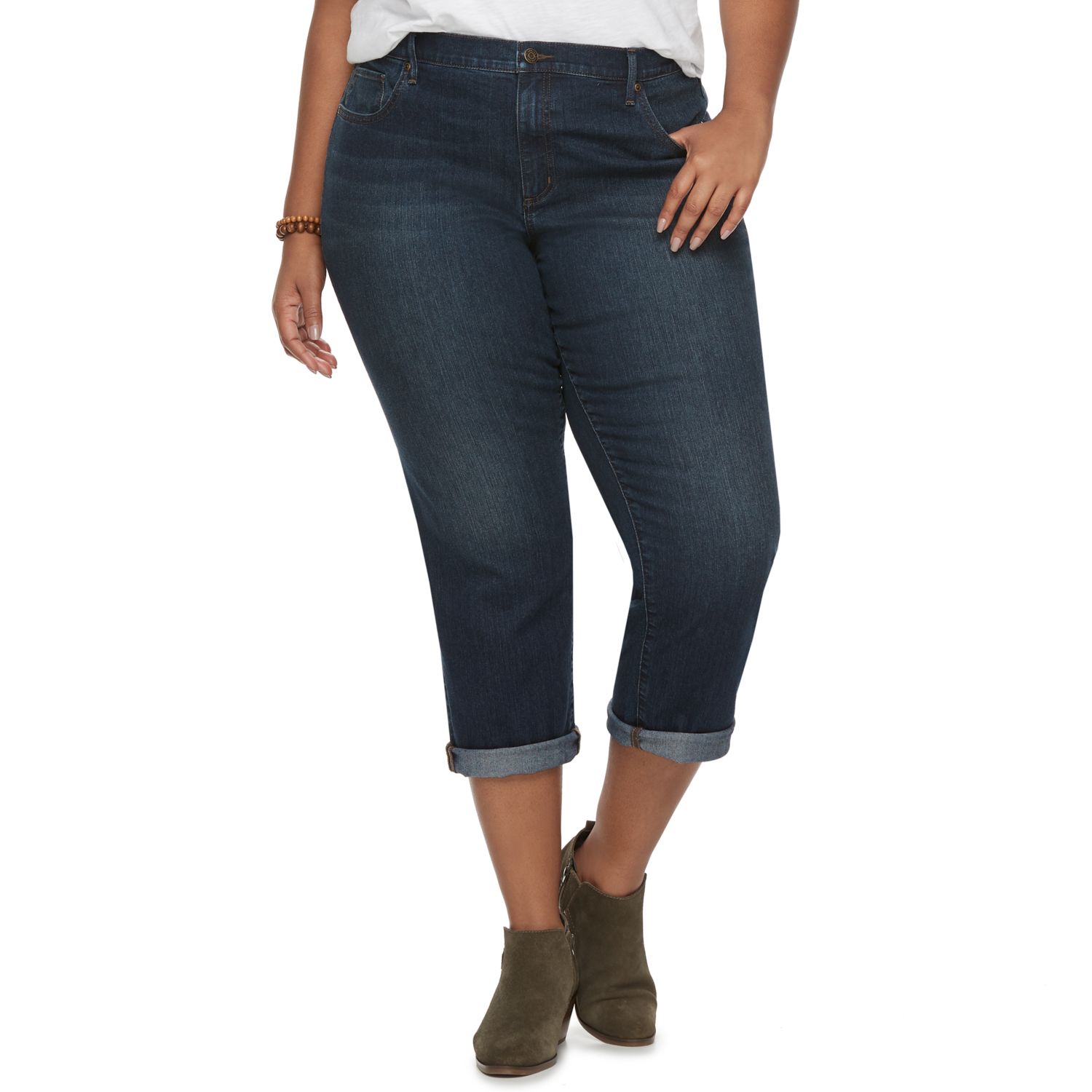 plus size girlfriend jeans