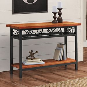 Alaterre Furniture Artesian Scrollwork Console Table