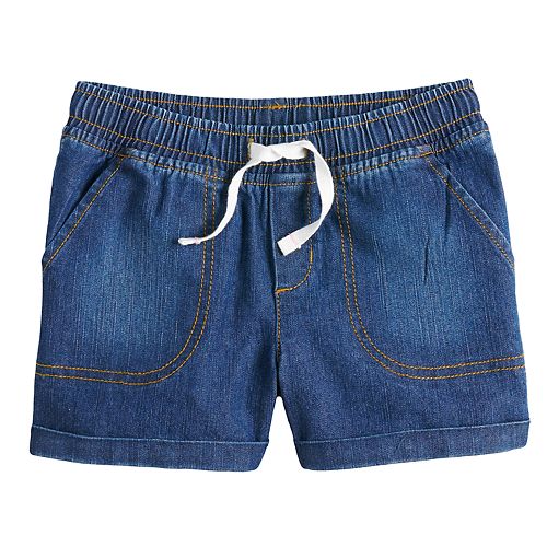 Girls 4-10 Jumping Beans® Denim Cuffed Shorts