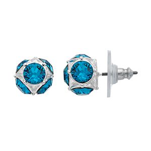 Dana Buchman Crystal Button Stud Earrings