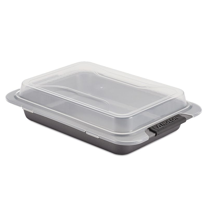 Anolon Advanced Nonstick 9 x 13 Cake Pan with Lid, Grey, 9X13