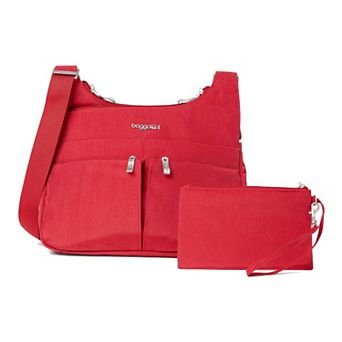 Women's Baggallini Cross Over Crossbody Bag with RFID Blocking Wristlet