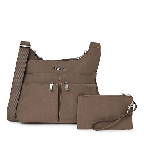 Women's Baggallini Cross Over Crossbody Bag with RFID Blocking Wristlet