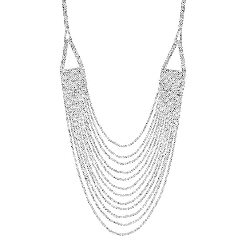 Crystal Avenue Cup Chain Swag Necklace, Womens, Size: 16, Grey
