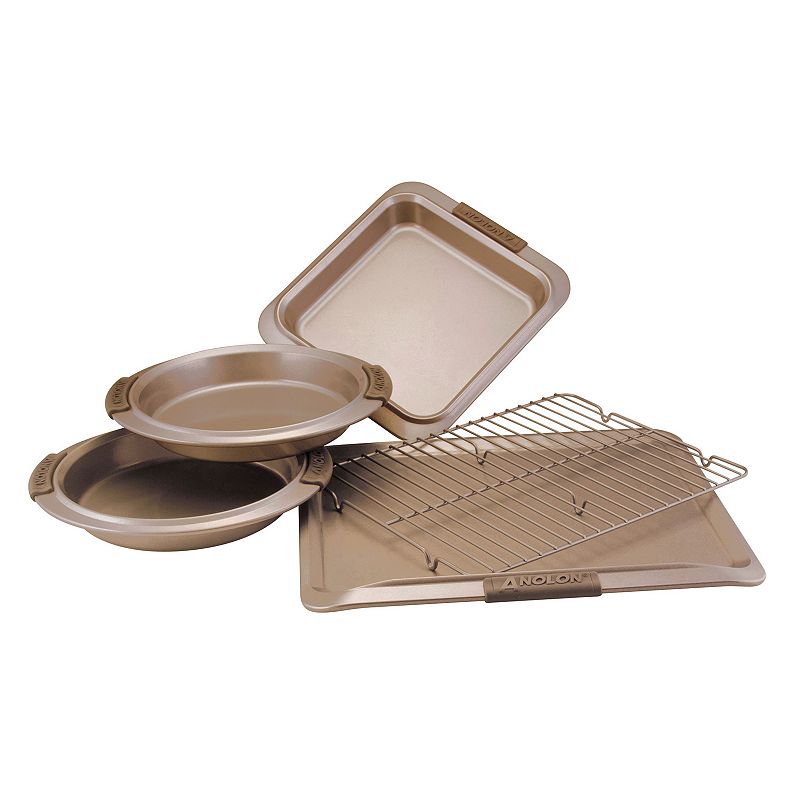 Anolon Advanced Bronze 5 pc. Nonstick Bakeware Set, Brown