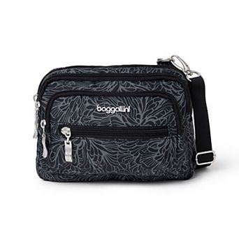 baggallini Triple Zipper Convertible Crossbody Bag