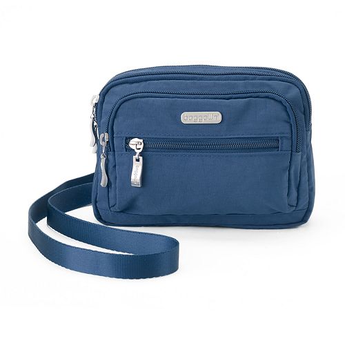 Baggallini Triple Zipper Convertible Crossbody Bag