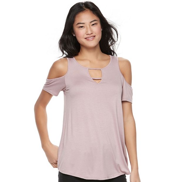 Pink republic hotsell cold shoulder sweater