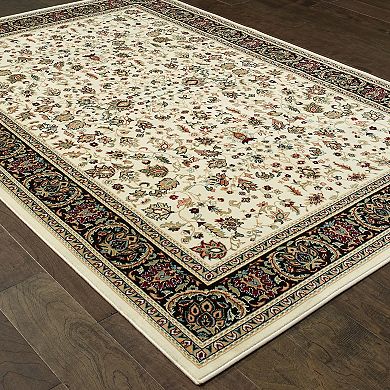 StyleHaven Keswick Floral Traditions Framed Rug