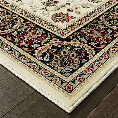 StyleHaven Keswick Floral Traditions Framed Rug