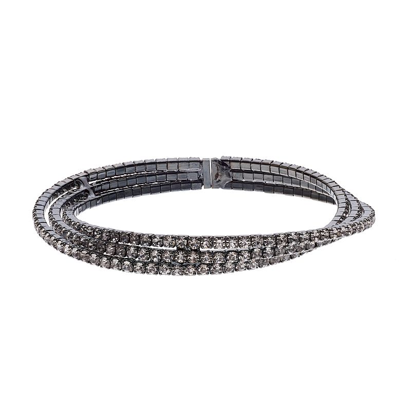 Crystal Avenue Crisscross Cuff Bracelet, Womens, Size: 7.25, Oxford