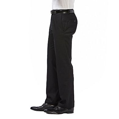 Big & Tall Haggar® Premium No-Iron Stretch Classic-Fit Flat-Front Khaki Pants
