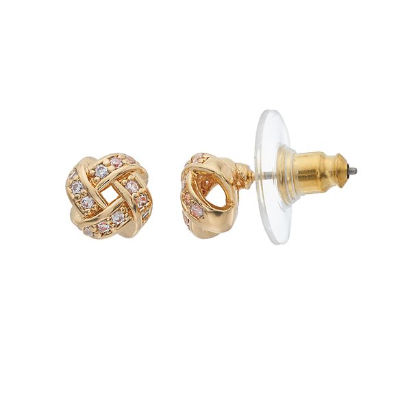 Napier Love Knot Stud Earrings