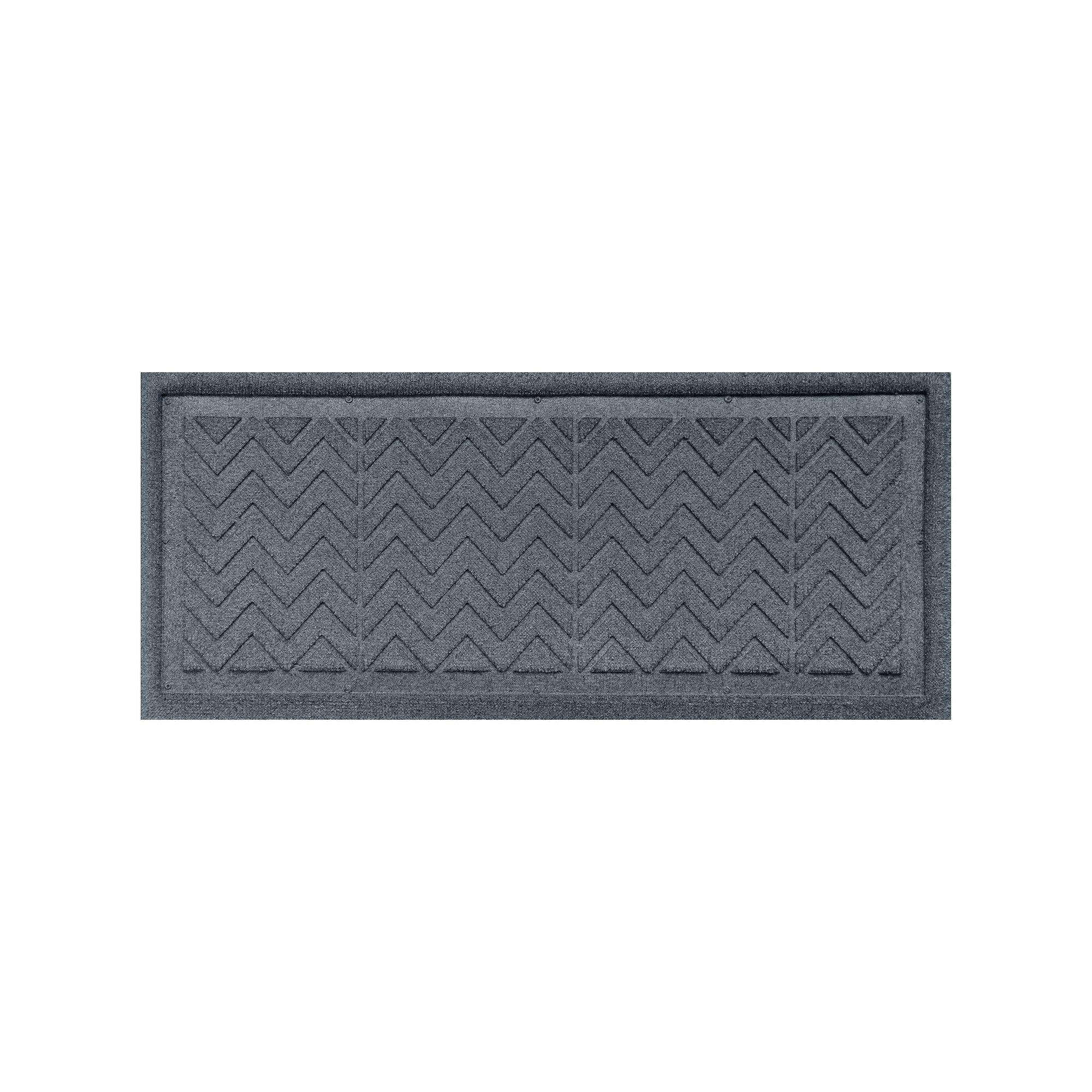Waterhog Chevron Indoor Outdoor Boot Tray - 15 x 36, Bluestone