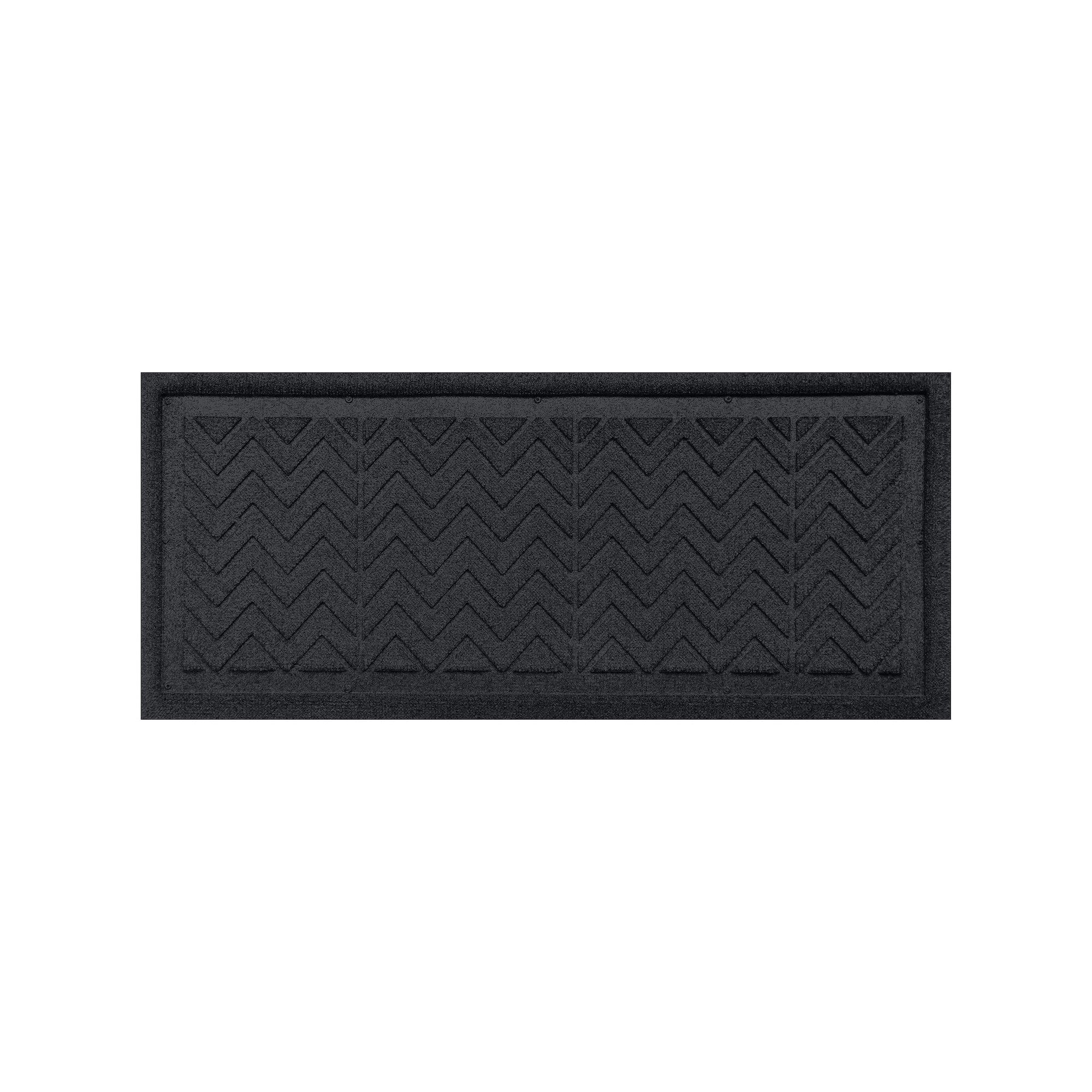 Waterhog Chevron Indoor Outdoor Boot Tray - 15 x 36, Grey