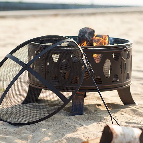 Sonoma Goods For Life Round Outdoor Fire Pit 3 Piece Set