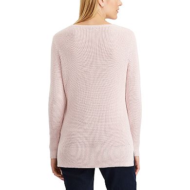 Women's Chaps Chevron V-Neck Sweater