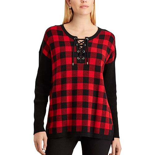 buffalo check women's sweatshirt