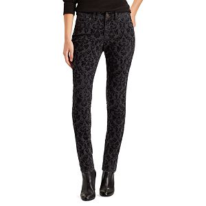 Women's Chaps Flocked Stretch Skinny Jeans