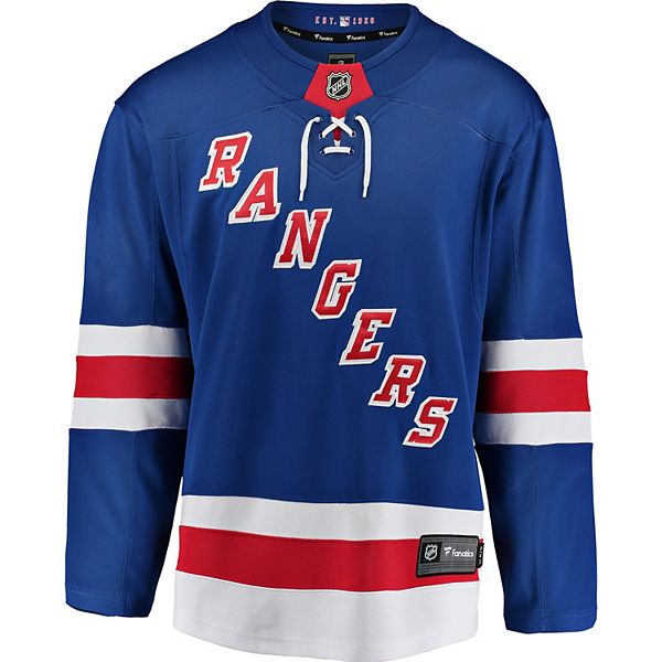 New York Rangers NHL Fanatics Laced Jersey/pullover Mens L 