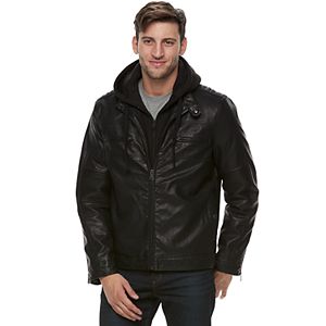 Men's Marc Anthony Slim-Fit Fleece Bibbed Hooded Jacket