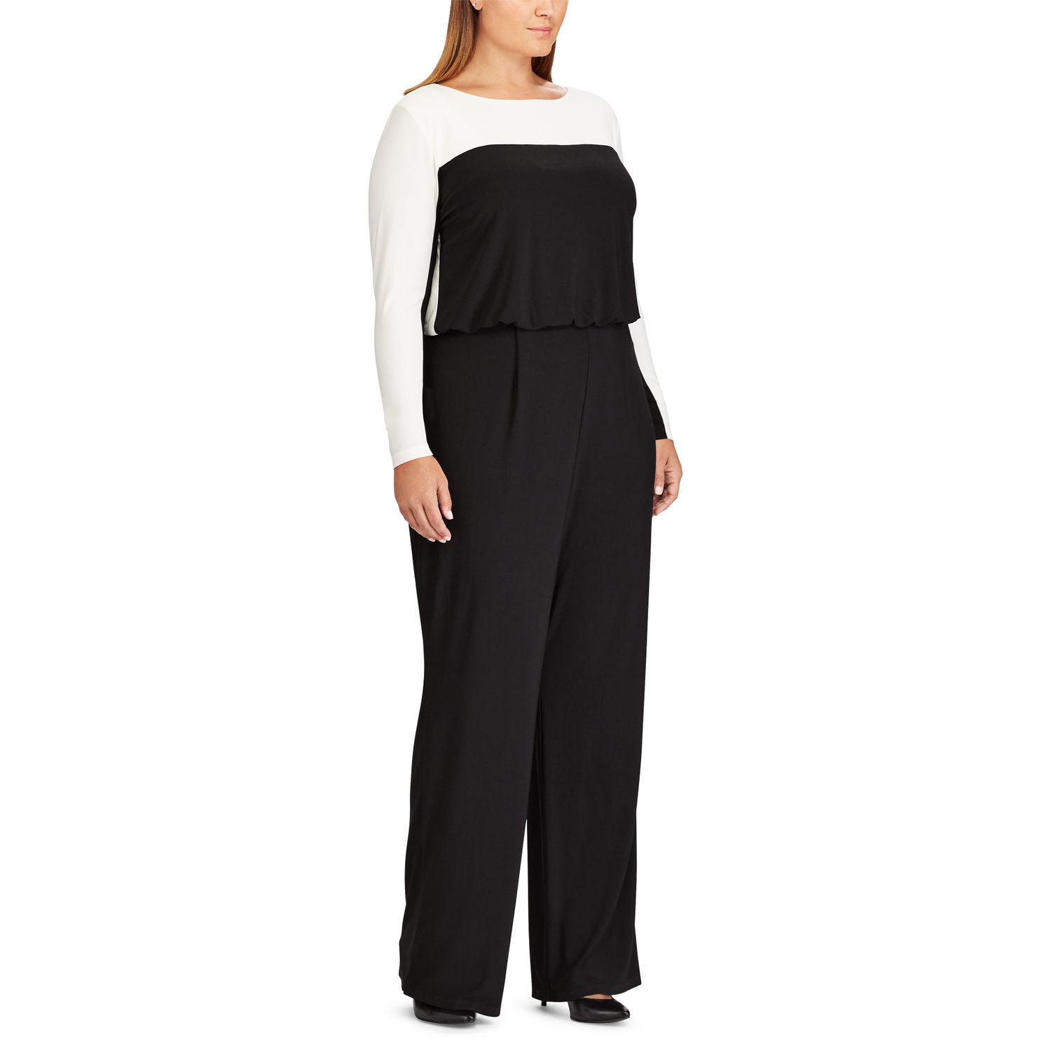 plus size jersey jumpsuit