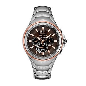Seiko Men's Coutura Stainless Steel Solar Chronograph Watch - SSC628