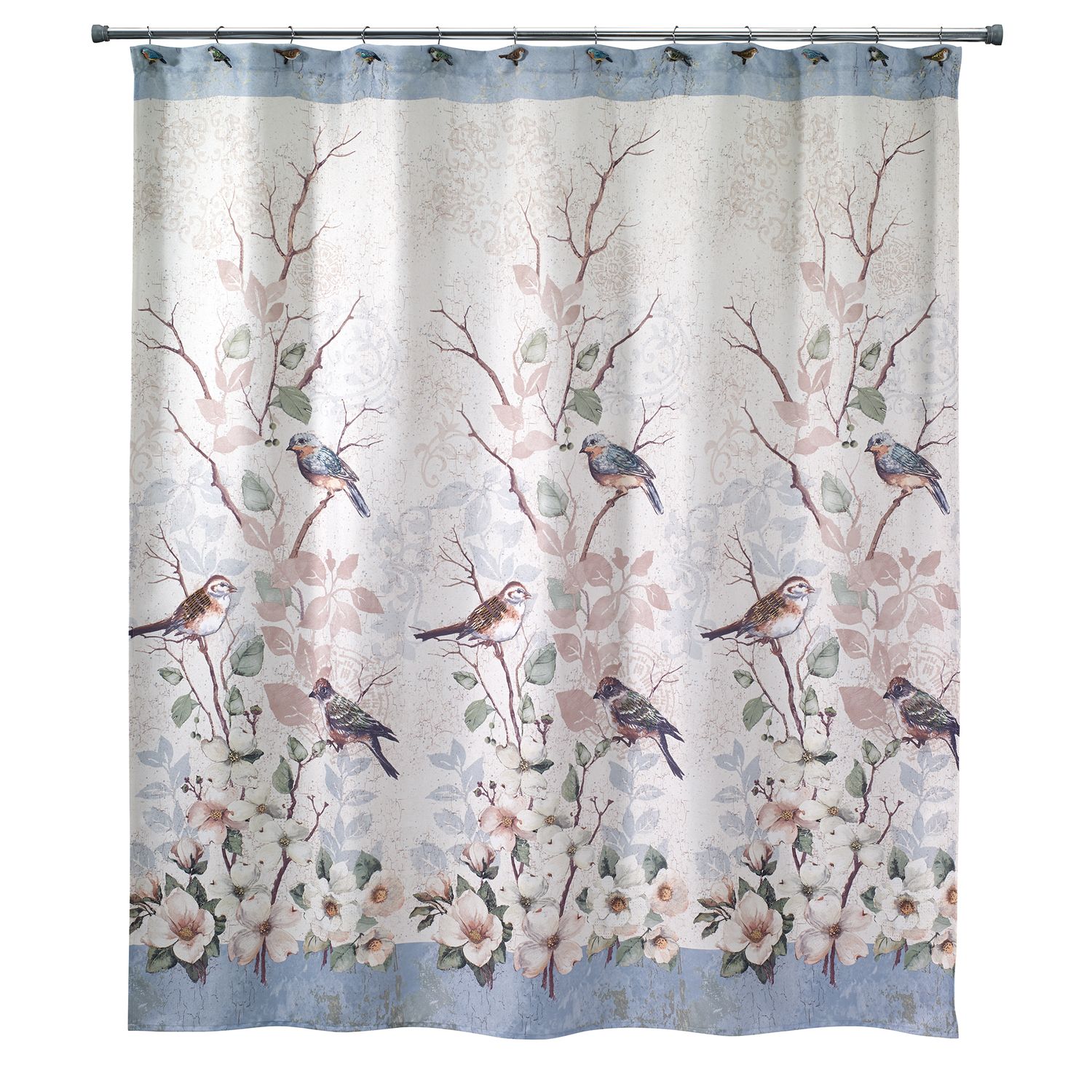 bird shower curtain