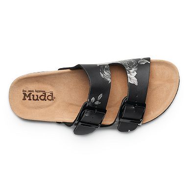 Women's Mudd® Printed Double Buckle Cork Sandals