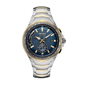 Seiko Men's Coutura Two Tone Stainless Steel Radio Sync Solar Watch - SSG020