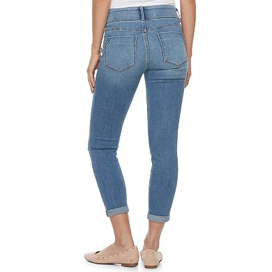 Women's Apt. 9® Tummy Control Cuffed Midrise Capri Jeans