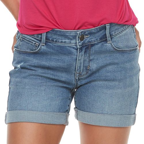 Women's Apt. 9® Cuffed Midrise Jean Shorts