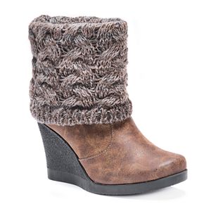 MUK LUKS Sienna Women's Wedge Water Resistant Winter Boots