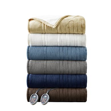 True North by Sleep Philosophy Ultra Soft Reversible Plush Heated Blanket