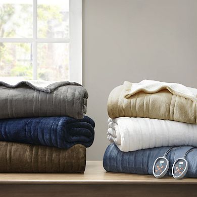 True North by Sleep Philosophy Ultra Soft Reversible Plush Heated Blanket