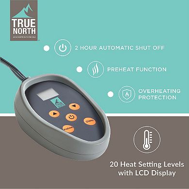 True North by Sleep Philosophy Ultra Soft Reversible Plush Heated Blanket