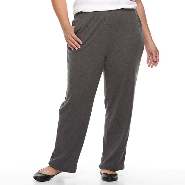 Croft & Barrow Stretch Pants 20 W Kohl's Women’s Plus Size Slacks Gray  Elastic