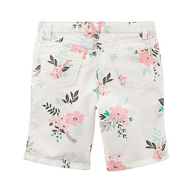 Girls 4-8 Carter's Floral Rolled Cuff Shorts 