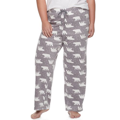 microfleece pajama pants womens