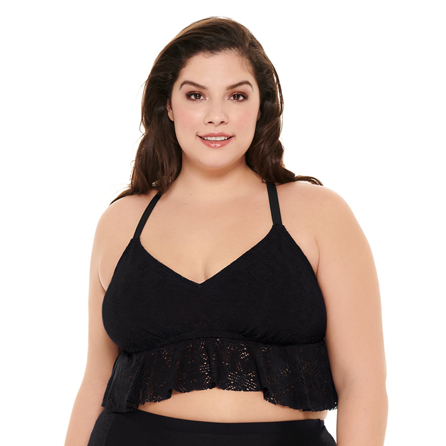 plus size crochet crop top