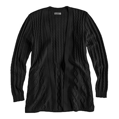 Women's Croft & Barrow® Cable-Knit Cardigan