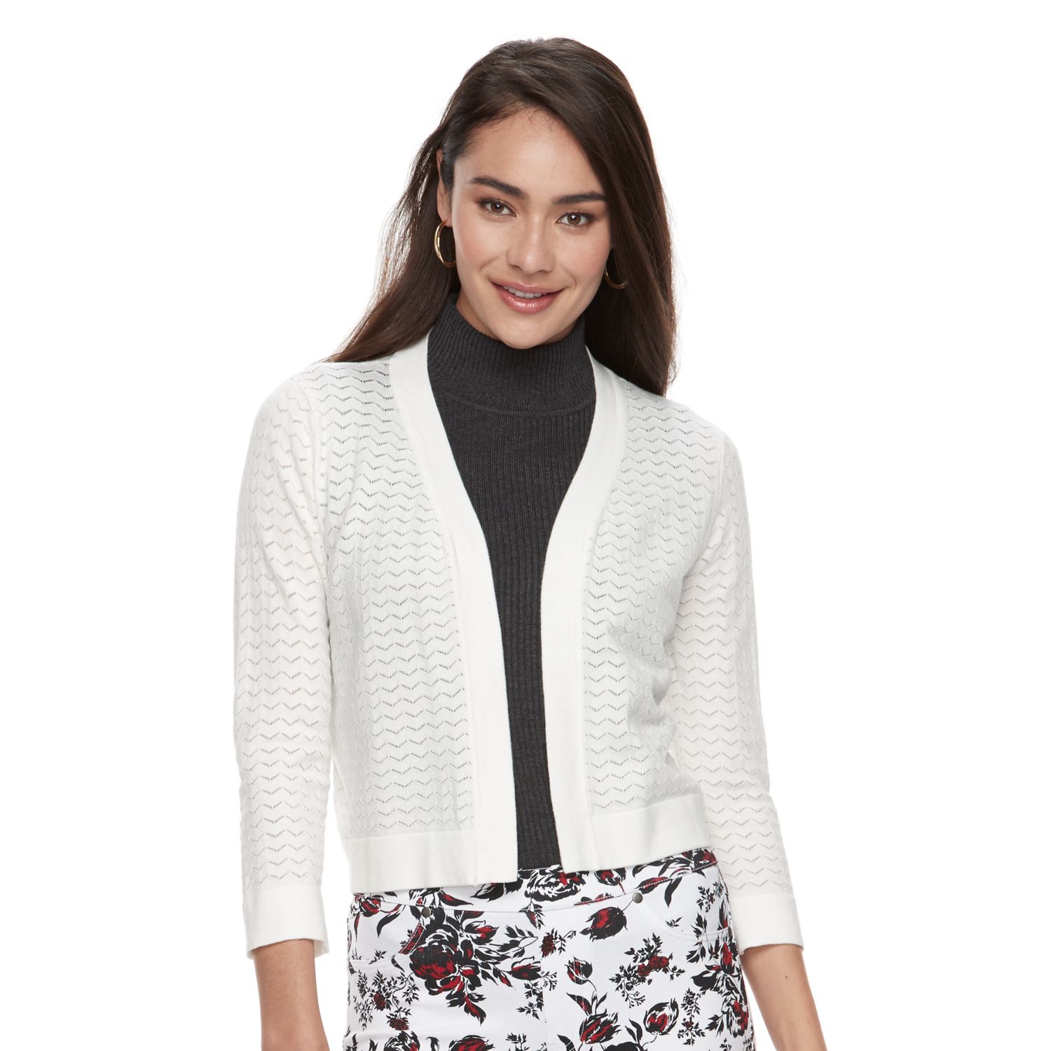 bolero cardigan white